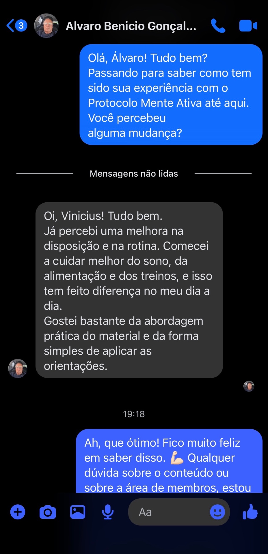 Depoimento de Álvaro