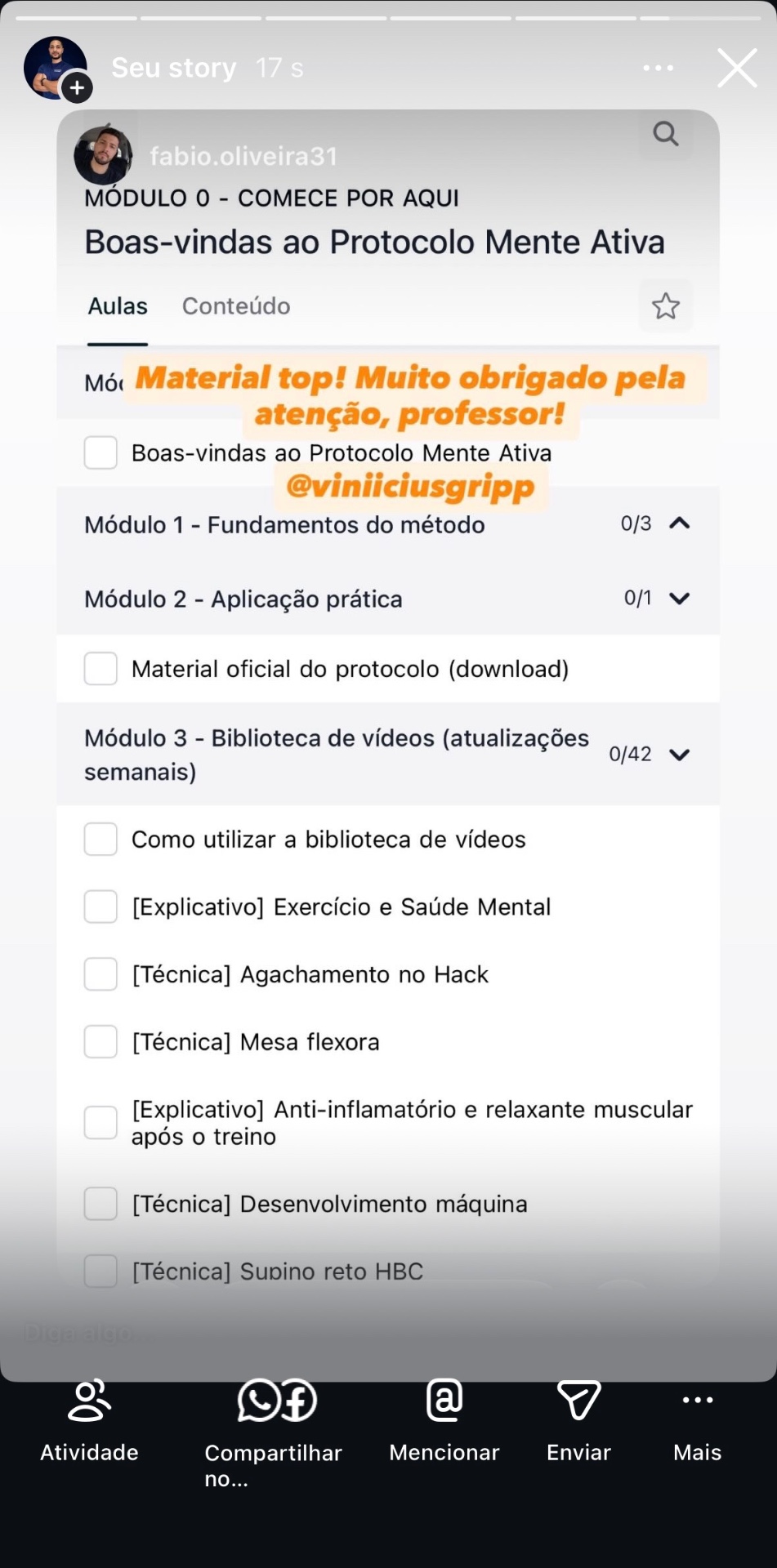 Depoimento de Fábio Oliveira